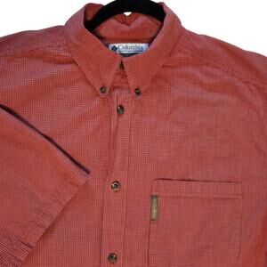 Columbia Button-down Shirt Short Sleeved sz Large Tall